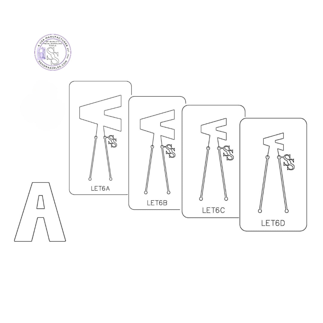 PANCAKE DIE LET6 UPPER CASE LETTER A